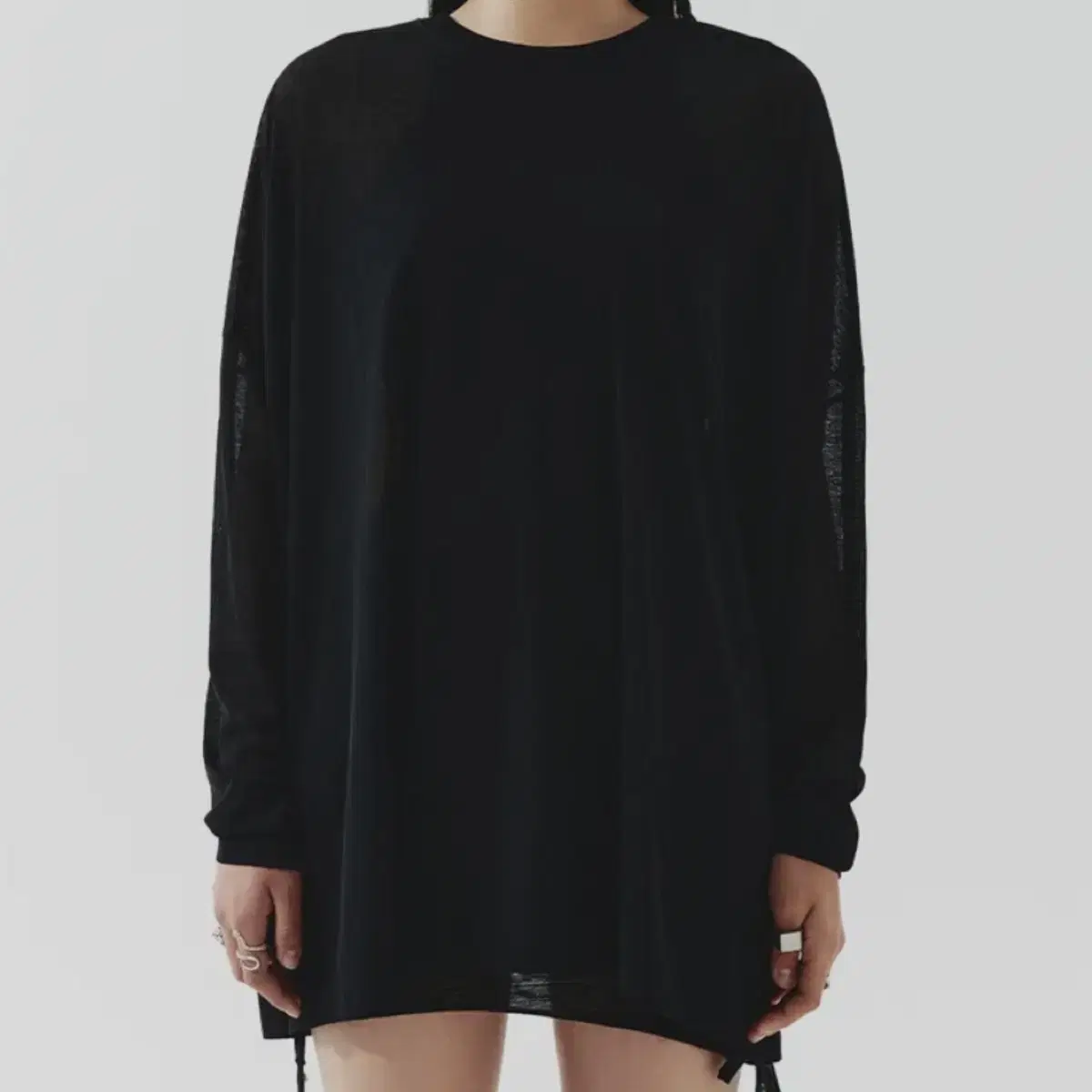 LEEY SHEER OVERSIZE KNIT