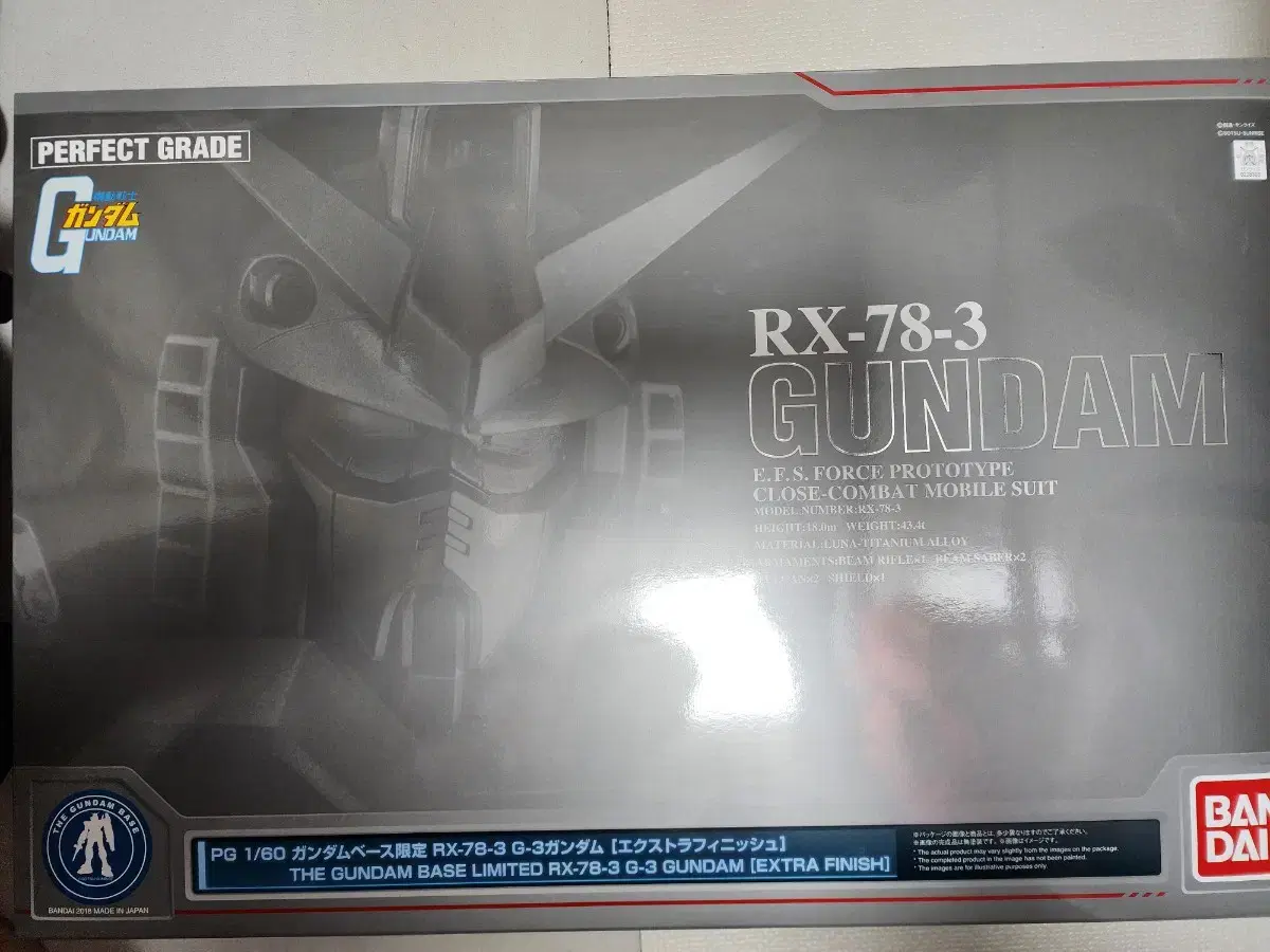 2018 Gundam Base Limited PG G-3 Gundam Extra Finish