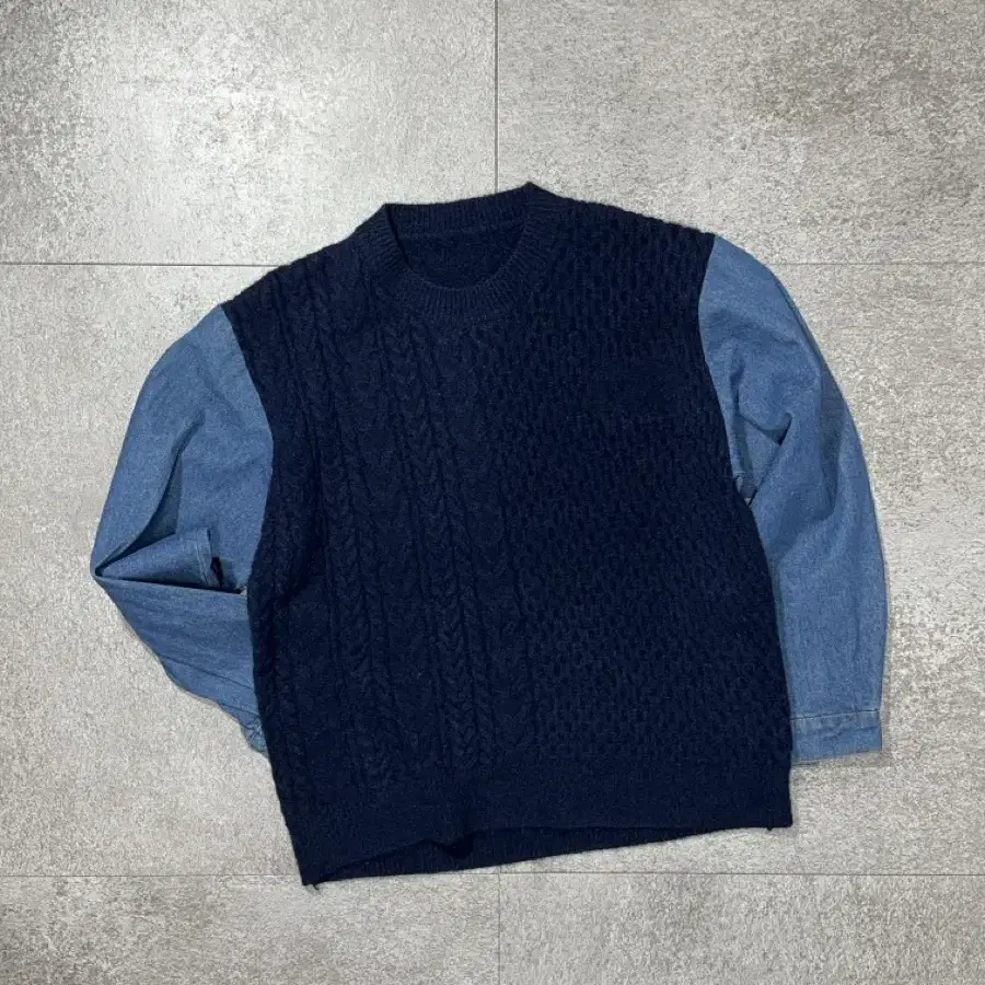 M/ Vintage Denim MIX Sweater/ N20