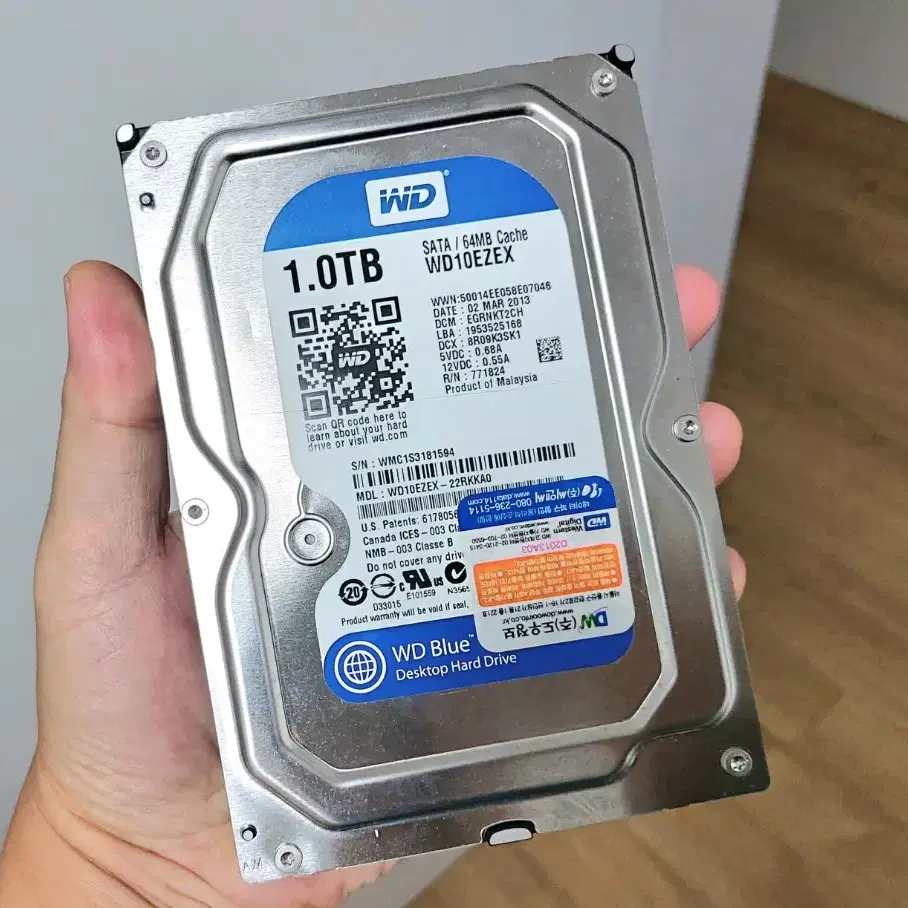 WD 1테라 5.25 하드 #1tb #hdd