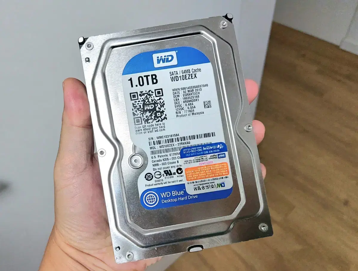 WD 1테라 5.25 하드 #1tb #hdd