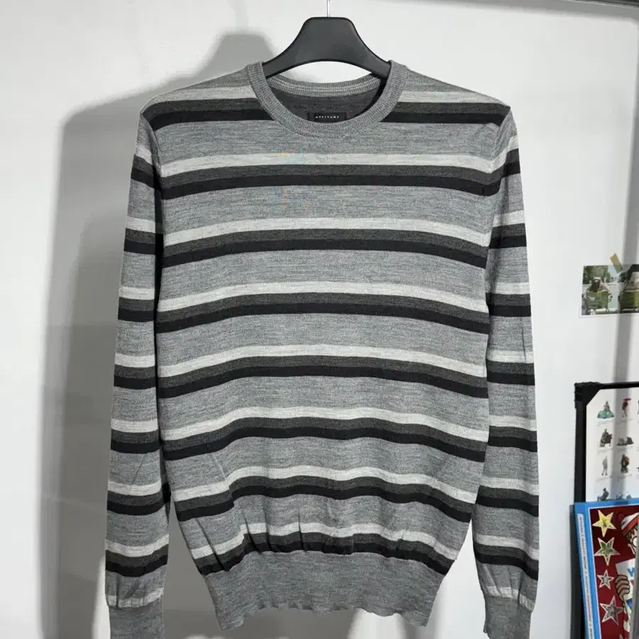 M/ Wool Stripe Knit/ N23