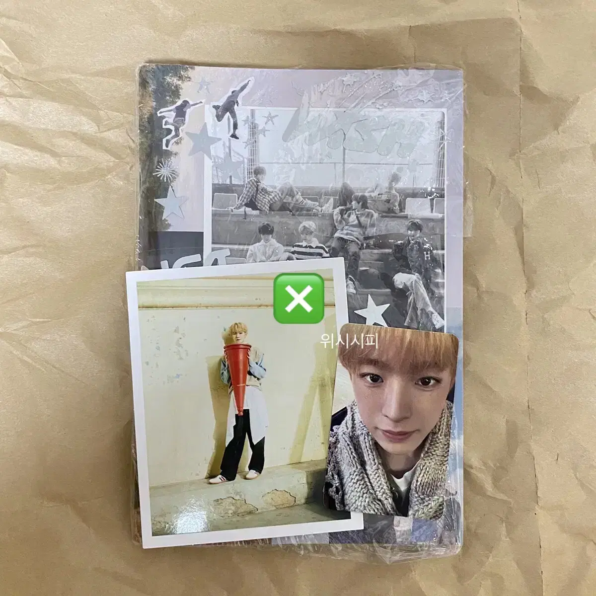 Uushi photocard polaroid set nct wish photobook debut album alpo