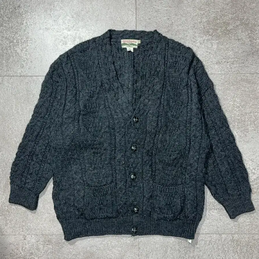 XL/ Vintage Ireland Wool Cardigan/ N16