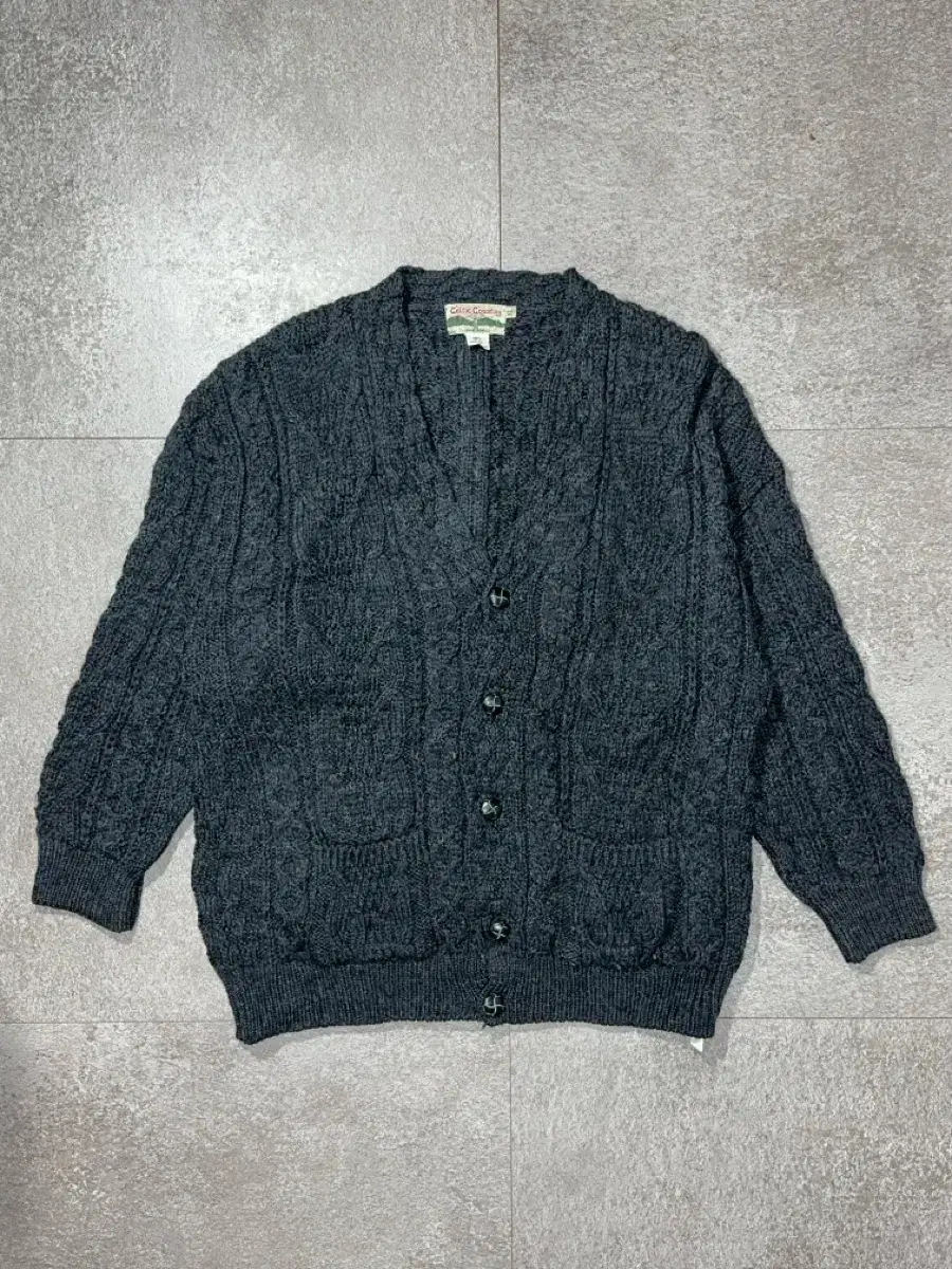 XL/ Vintage Ireland Wool Cardigan/ N16