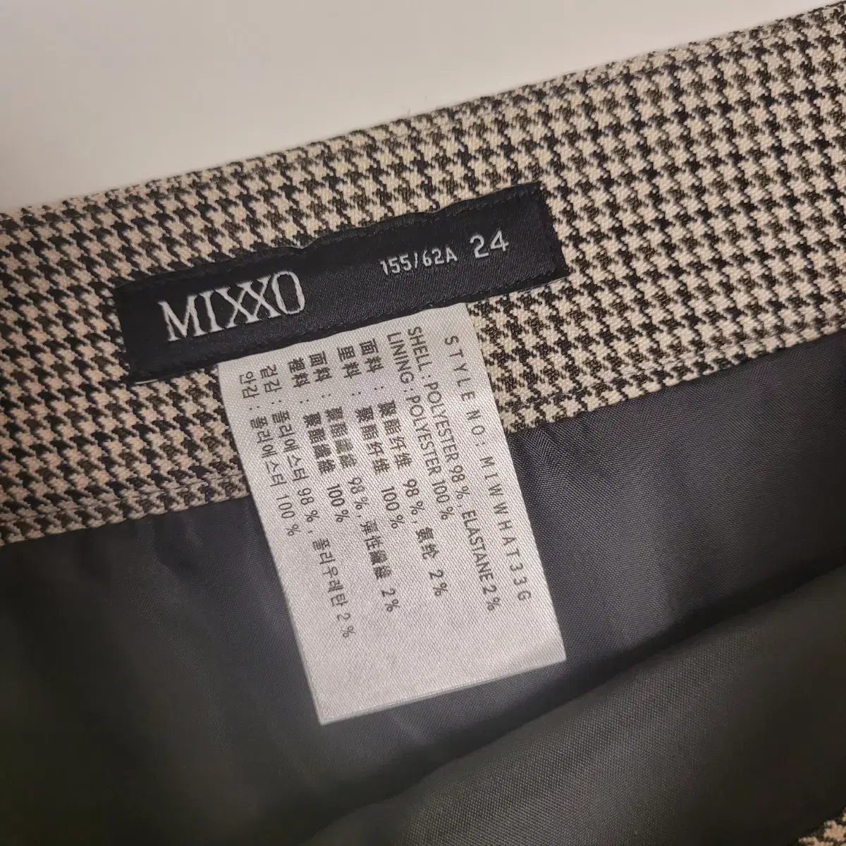 [무료배송] MIXXO 미쏘 체크 미니 스커트 24