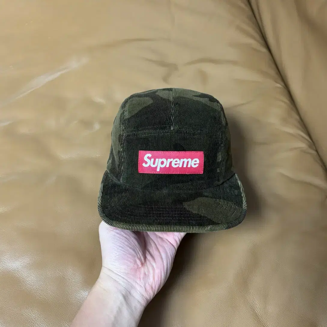 Supreme 슈프림 카모 캠프캡 모자 (Corduroy Camo)