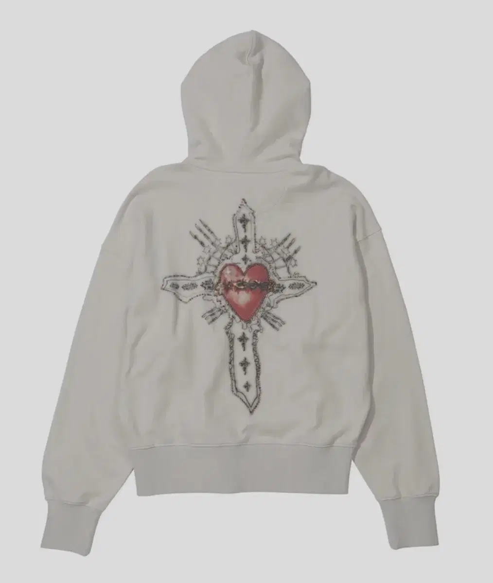 스컬프터 Beaded Saint Hoodie Zip-Up