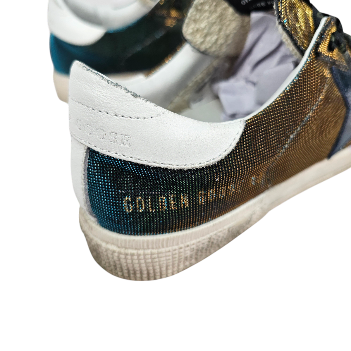 [230] GOLDEN GOOSE 골든구스 메탈릭 블루 스니커즈