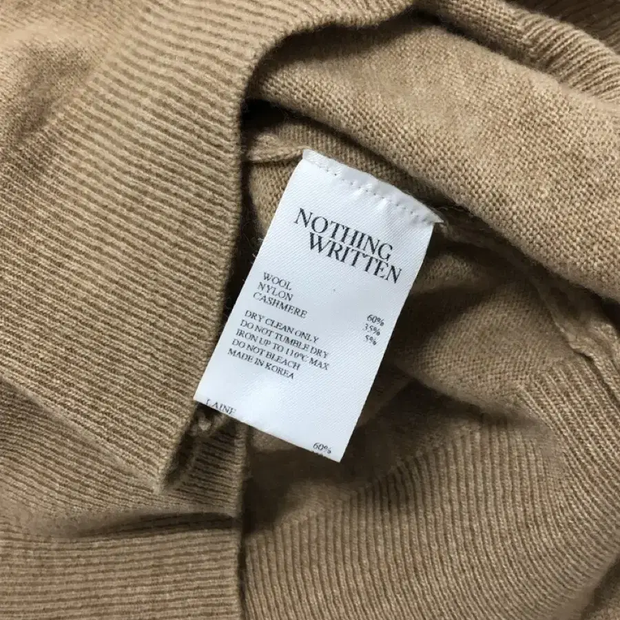 [낫띵리튼] Hany cashmere knit camel S사이즈