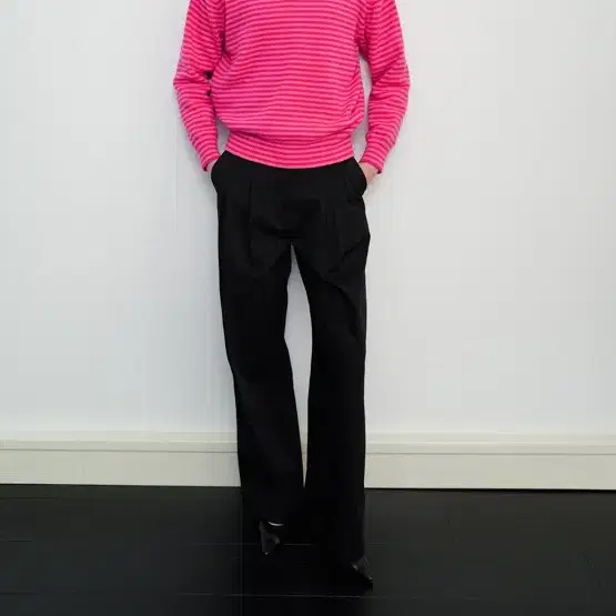 [문달] Risca Knit in Pink Stripe