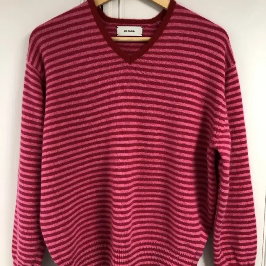 [문달] Risca Knit in Pink Stripe