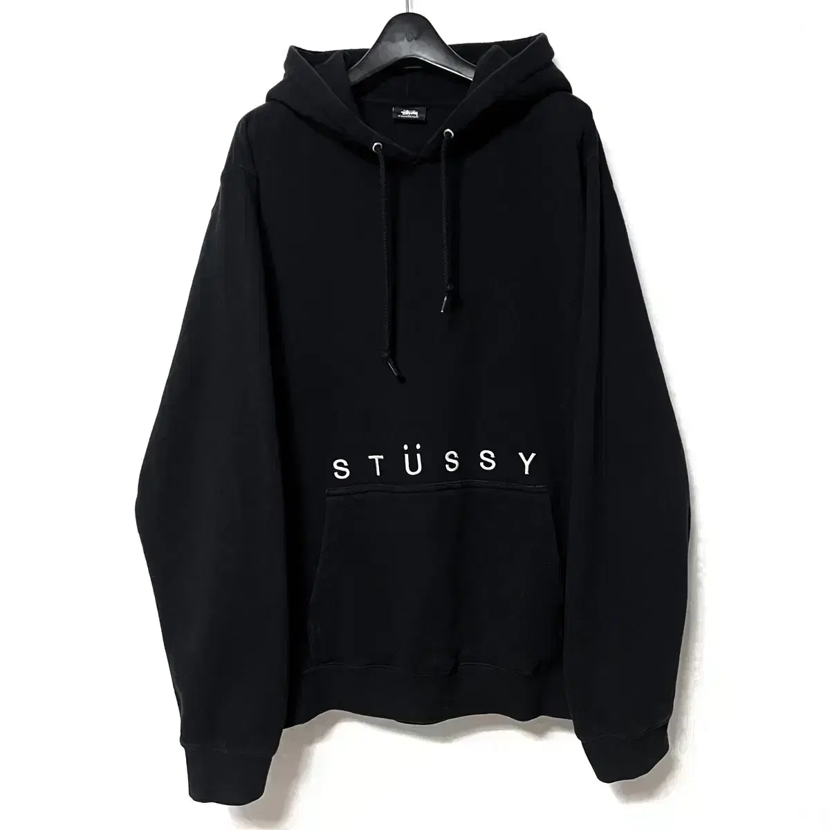 [L,100]스투시 후드티 블랙 stussy