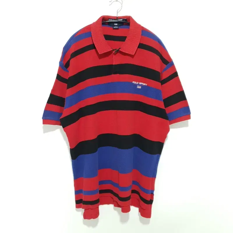 Polo Sport 90s Stripe Short Sleeve kara Knit L