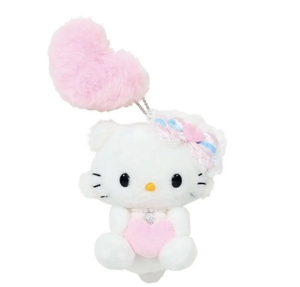 Sanrio Sugarbunnies Chamikitty Mascot Fluffy Fuwa Fuwa Shirosa doll Keyring