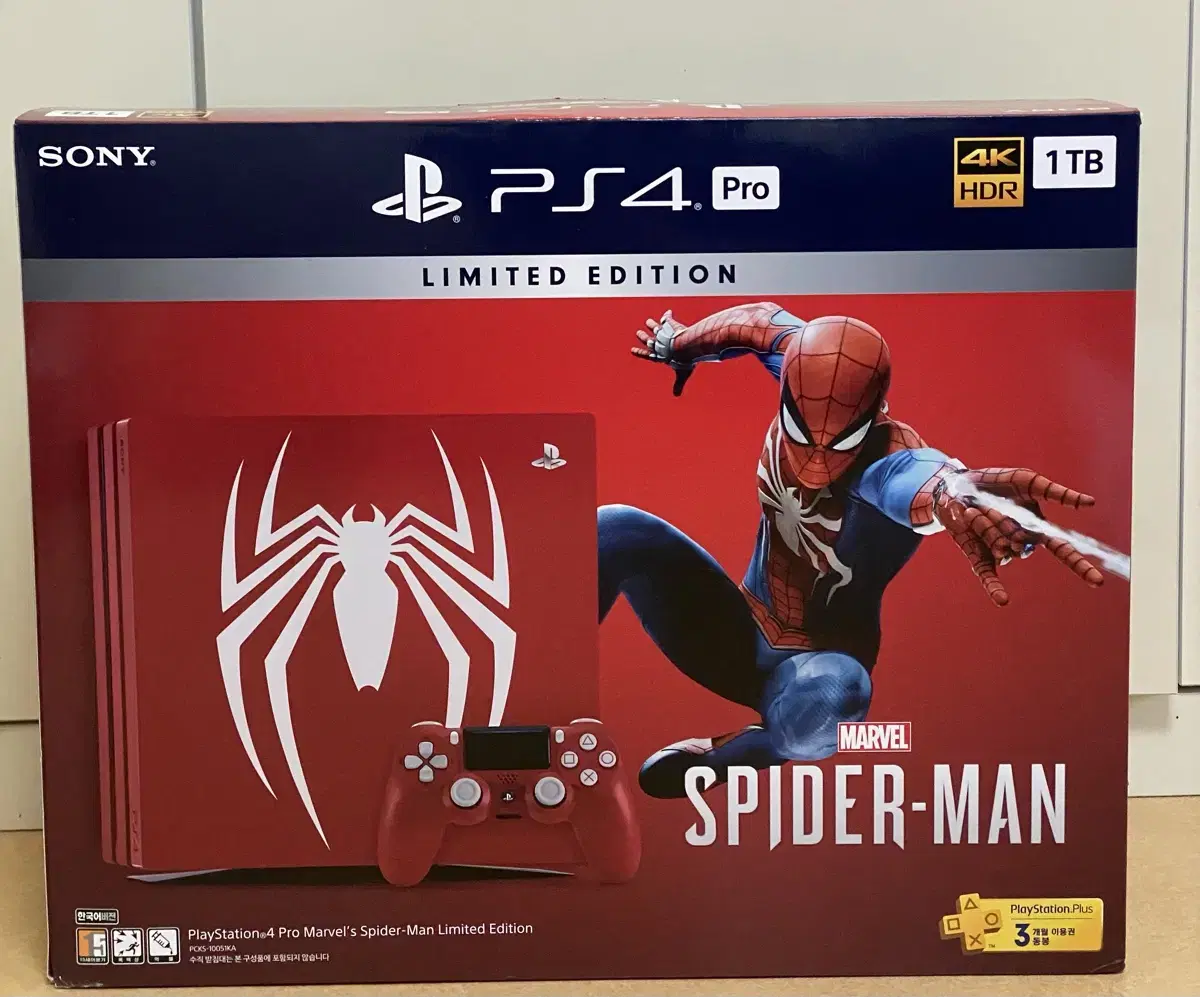 PS4 PRO 리미티드 스파이더맨 에디션