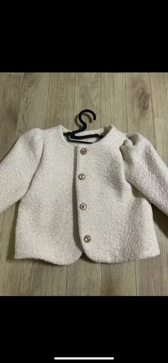 White Puff Tweed Jacket Winter Jacket Boucle Jacket