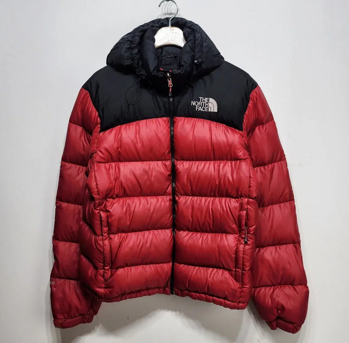 노스페이스 THE NORTH FACE 700눕시 후드패딩점퍼 자켓 레드S