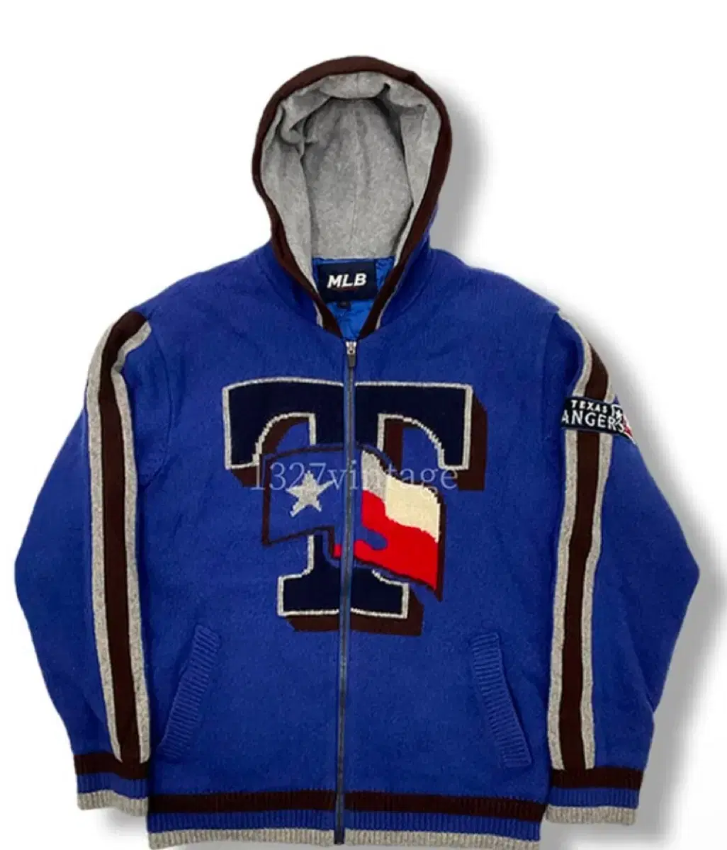 (Rare) MLB Texas Rangers Knit Hoodie Zip Up