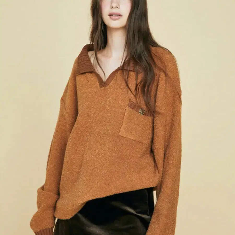 Glowny boyfriend sweater-brown