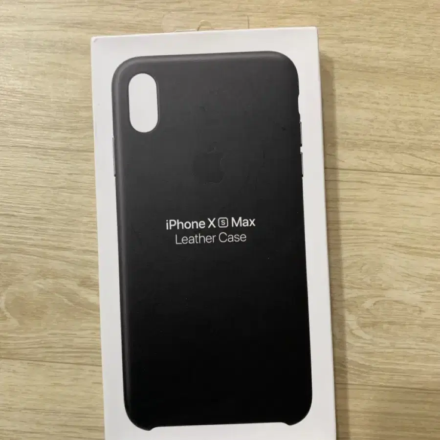 아이폰xs max 가죽 블랙 정품케이스 새상품