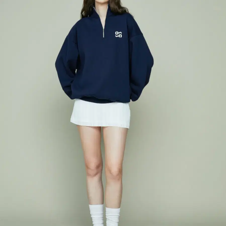 Glowny half zip up - navy