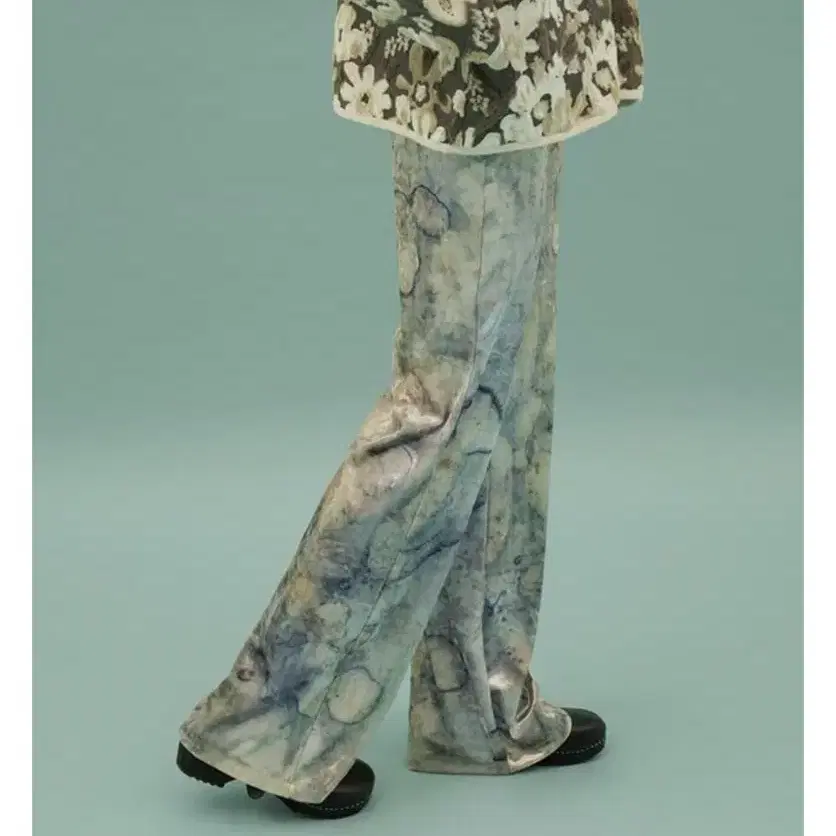 teak leaf dyed velvet jersey pants 티크 팬츠