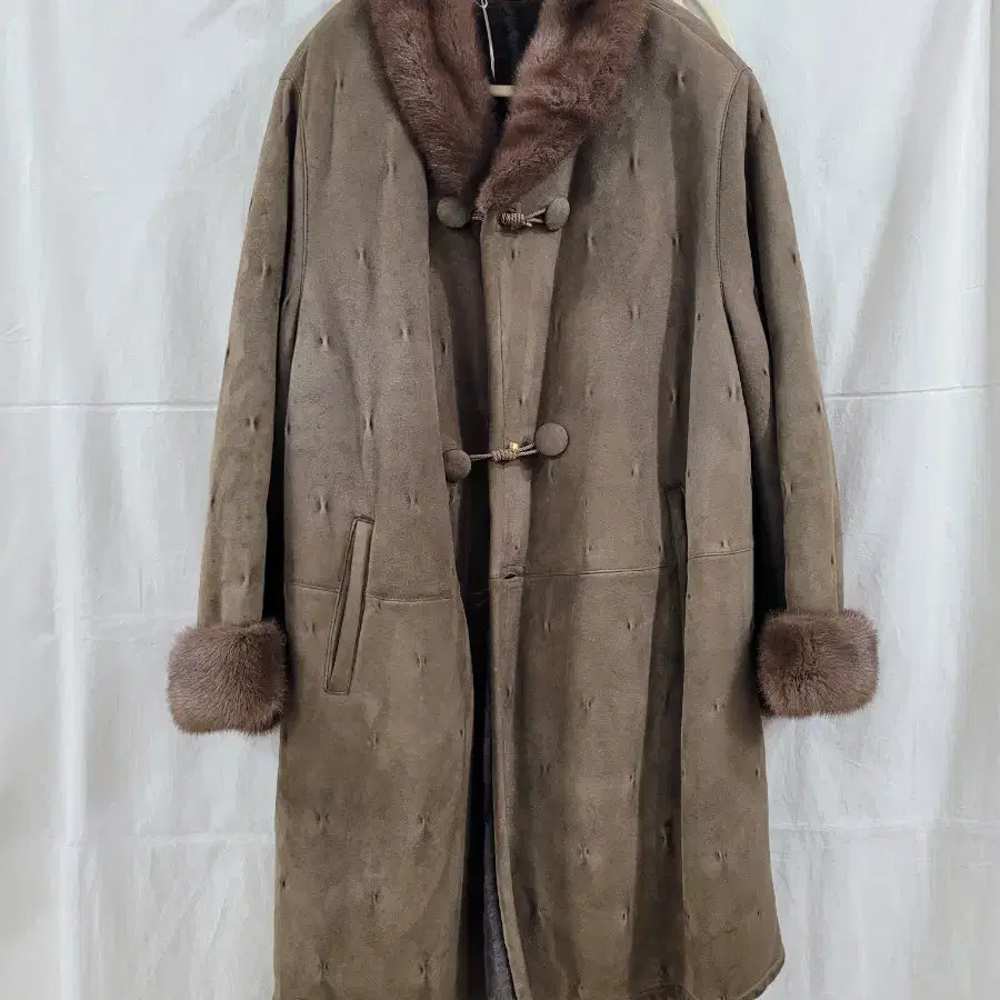 SHEARLING 양가죽 100 무스탕 코트 S