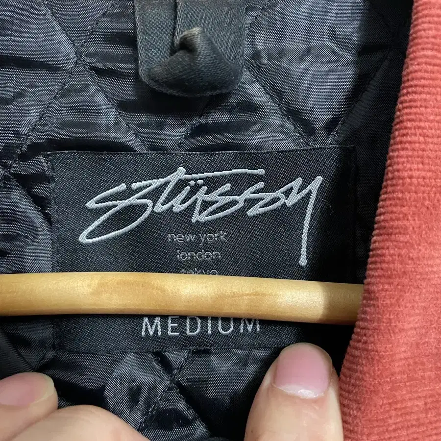 Stussy 스투시 빅로고 누빔 자켓