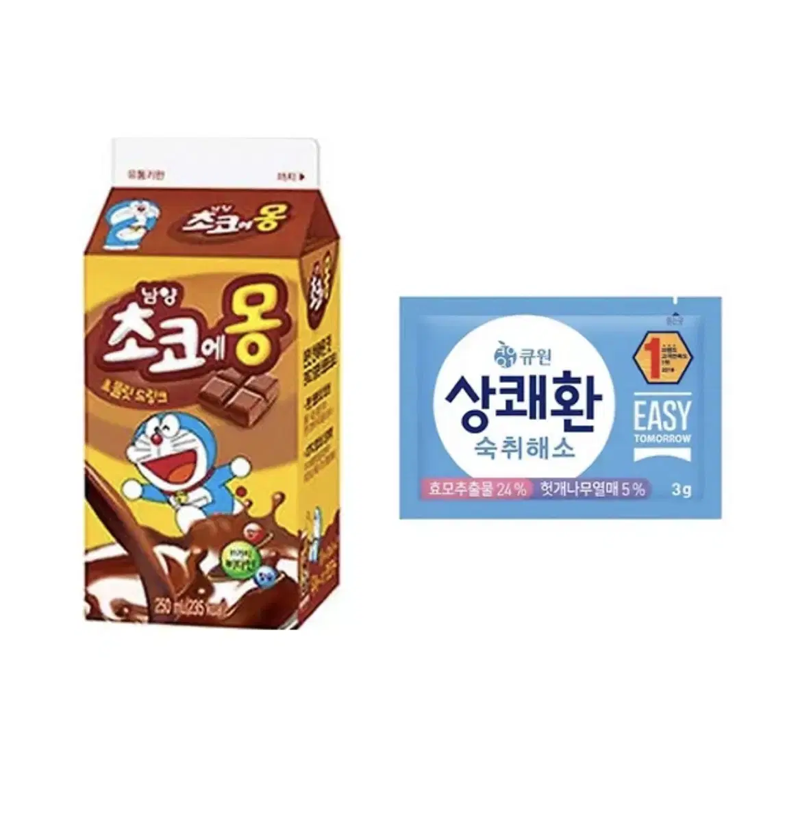 남양)초코에몽250ml + 삼양사)상쾌환