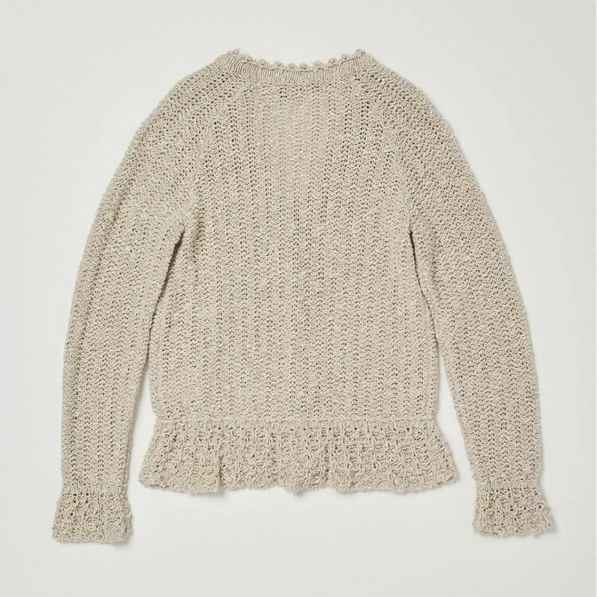 비아플레인 VIA ALLEN KNIT CARDIGAN (BEIGE)