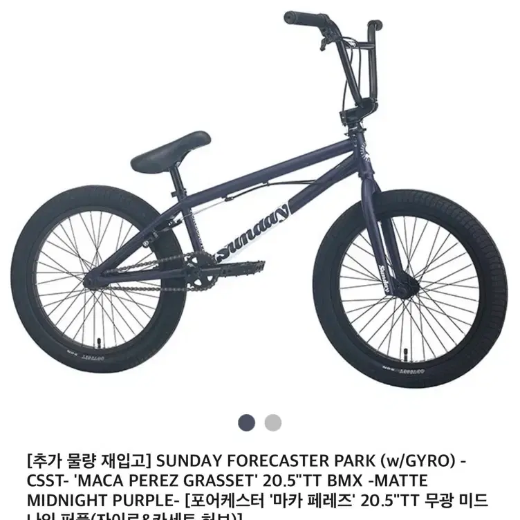 선데이 bmx 포어케스터 2024