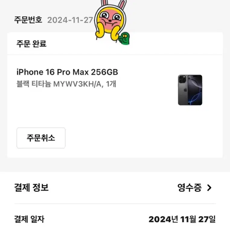 아이폰16 pro max 256미개봉