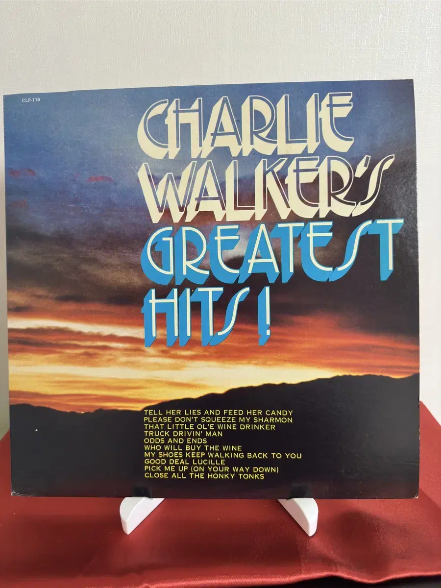 (민트급 알판) Charlie Walker 히트앨범(LP)