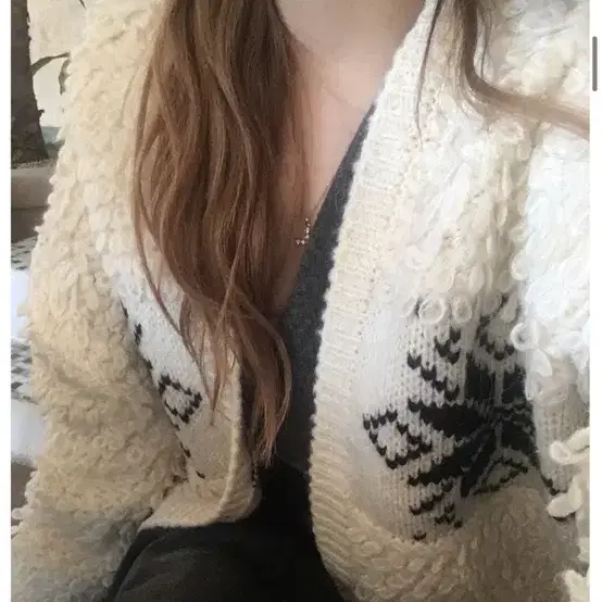 아워캐비넷 combie snow cardigan