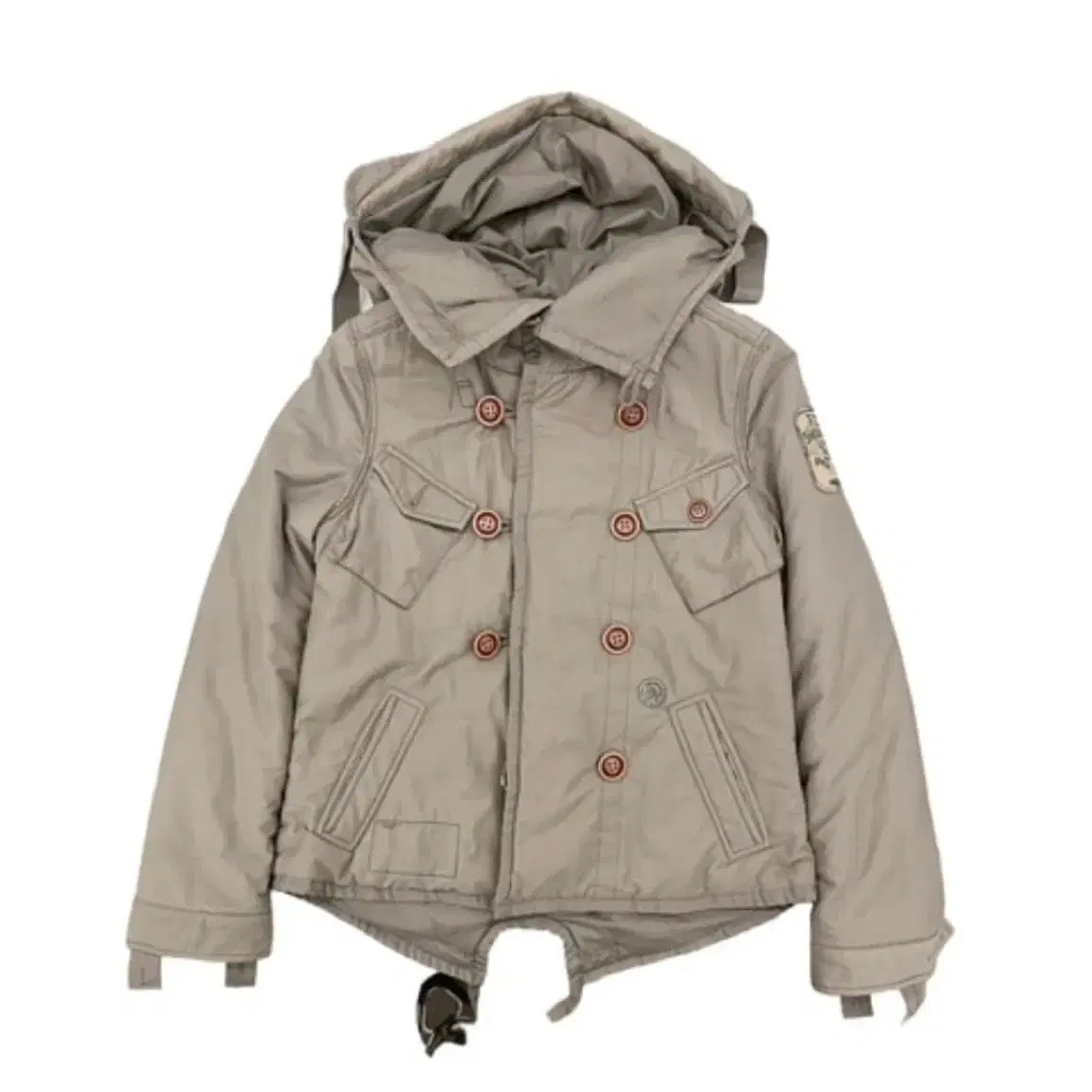 diesel padded fishtail parka jacket