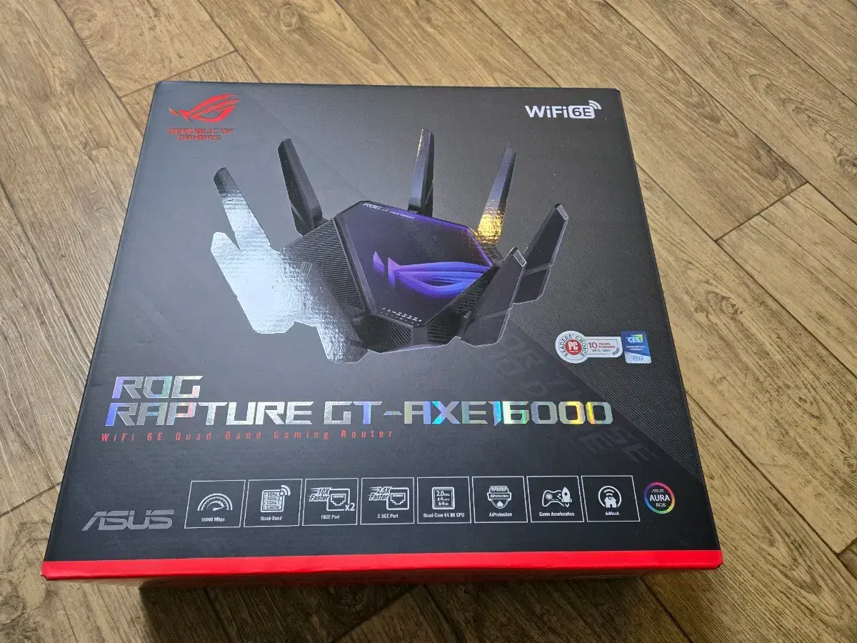 아수스 공유기 ASUS ROG RAPTURE GT-AX16000 팝니다.