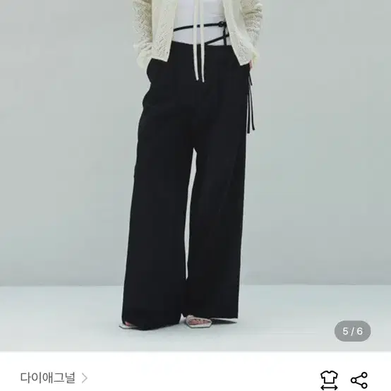 다이애그널 바지 waist wide trousers s사이즈