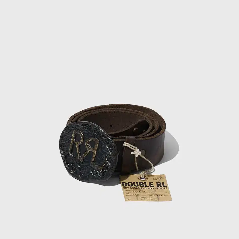 Double RL『LEATHER DOUBLE-O-RING BELT』(BLACK) – Reggieshop