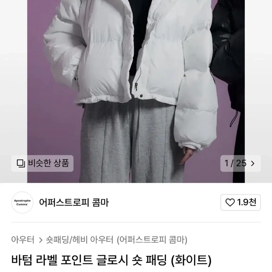 숏패딩