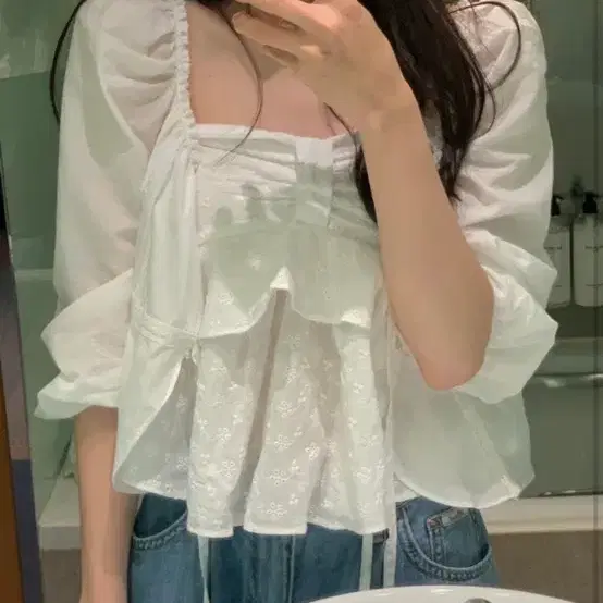 플랜트샵 화이트 블라우스 flant shop cloe blouse