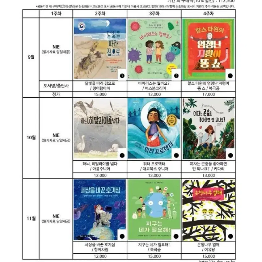 논술화랑 초1 가치 시즌4 9권 전권