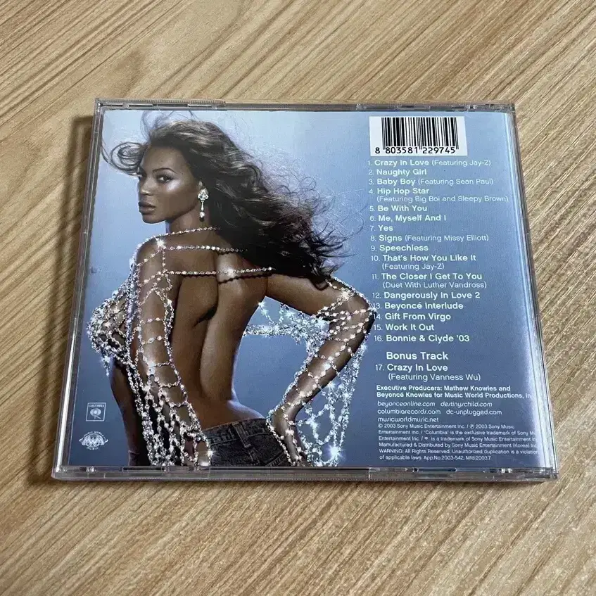 비욘세 Beyonce 1집 친필싸인 CD