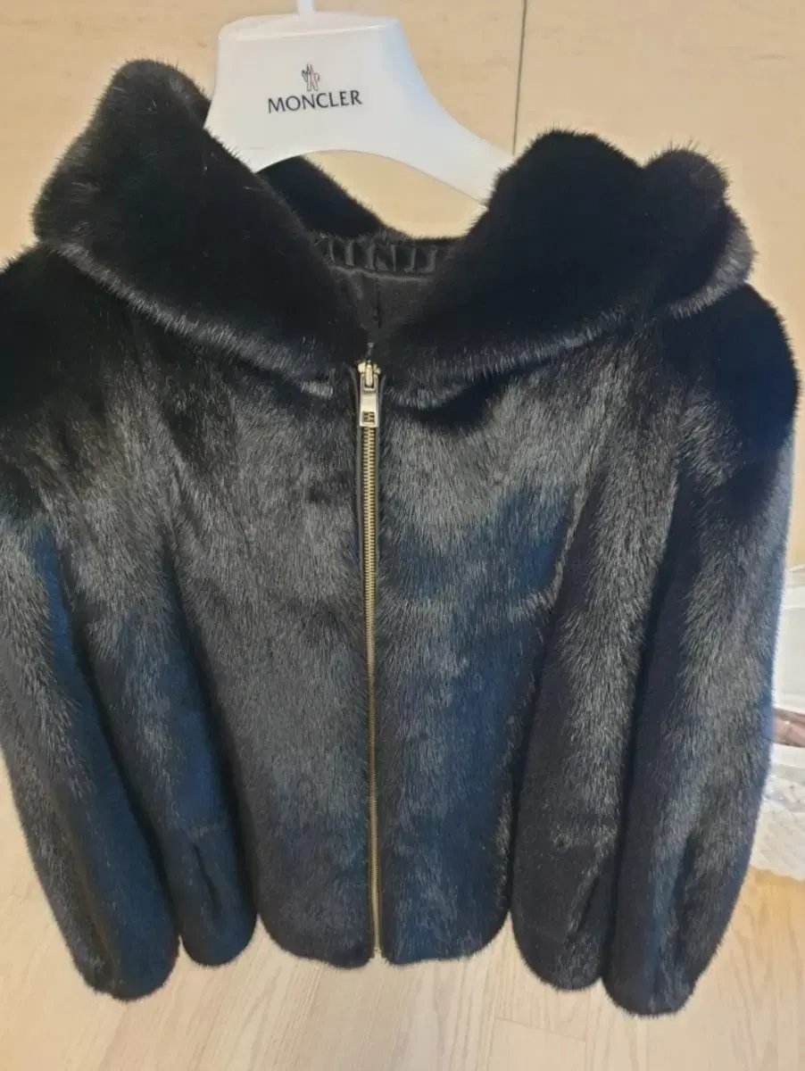 Demu Park Chunmu Black Fur Mink Coat ~Best Buy*