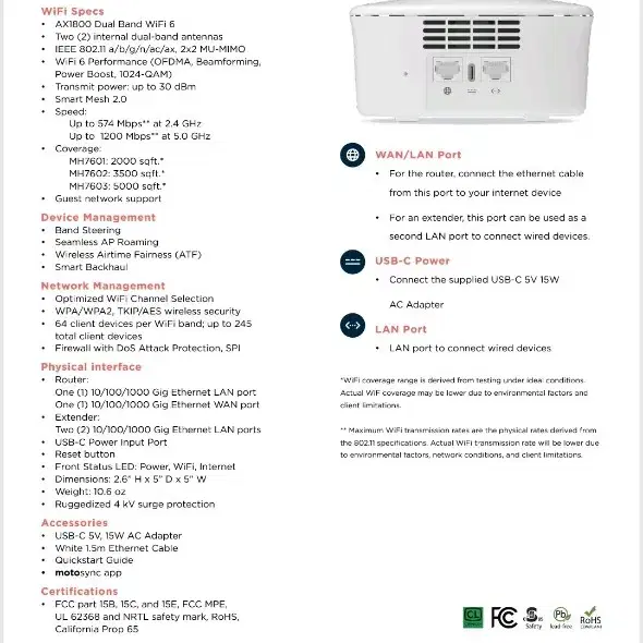 모토로라 와이파이 MH7602 Motorola wifi 공유기2개1세트