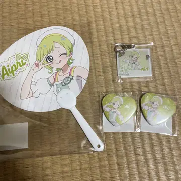 비밀의 아이프리 MAGNET 가챠 복권 미니 부채 키링 키링 캔버디아이리
