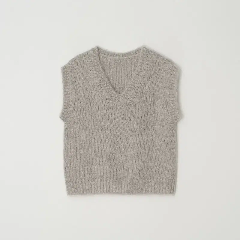 윤슬샵 alpaca vest (grey fog)