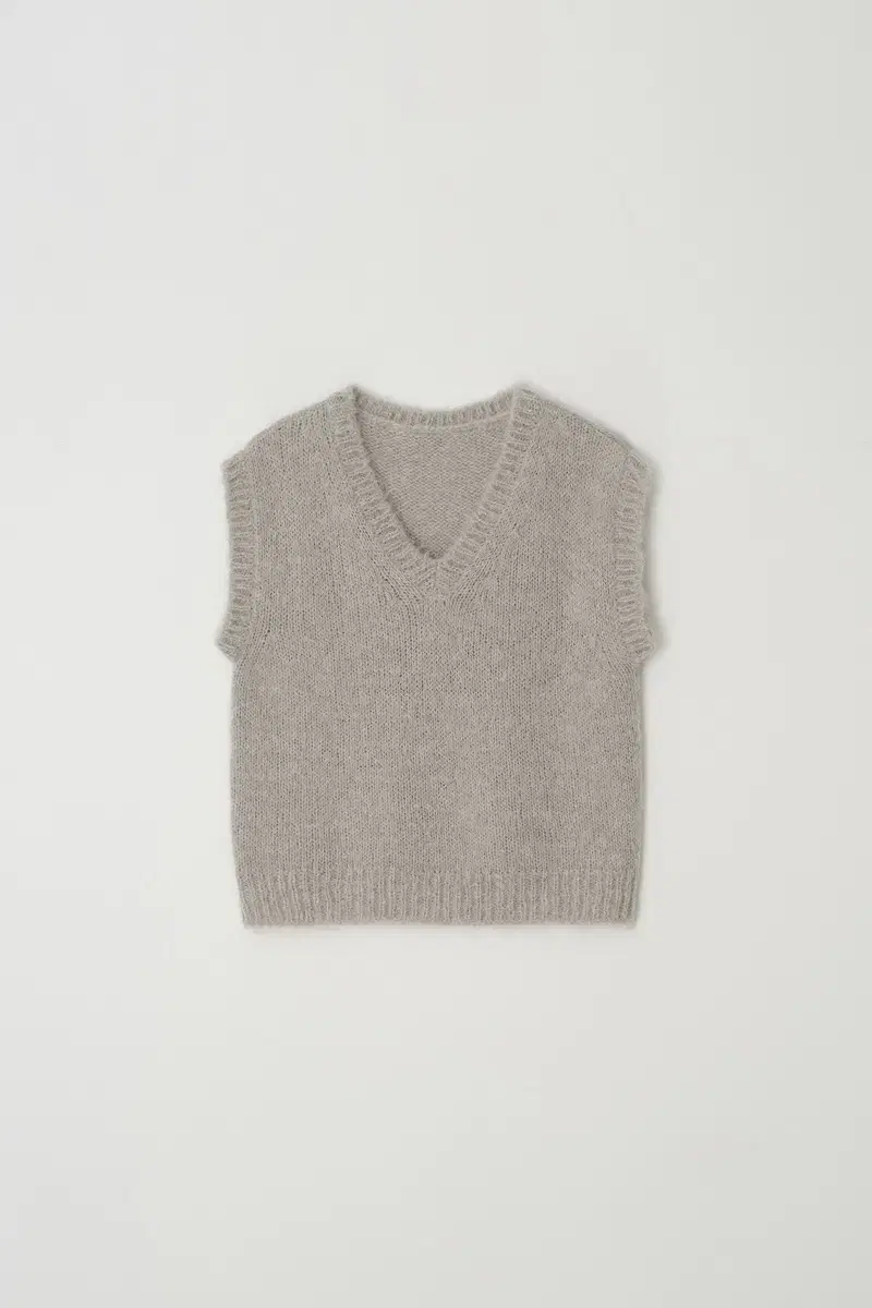 윤슬샵 alpaca vest (grey fog)