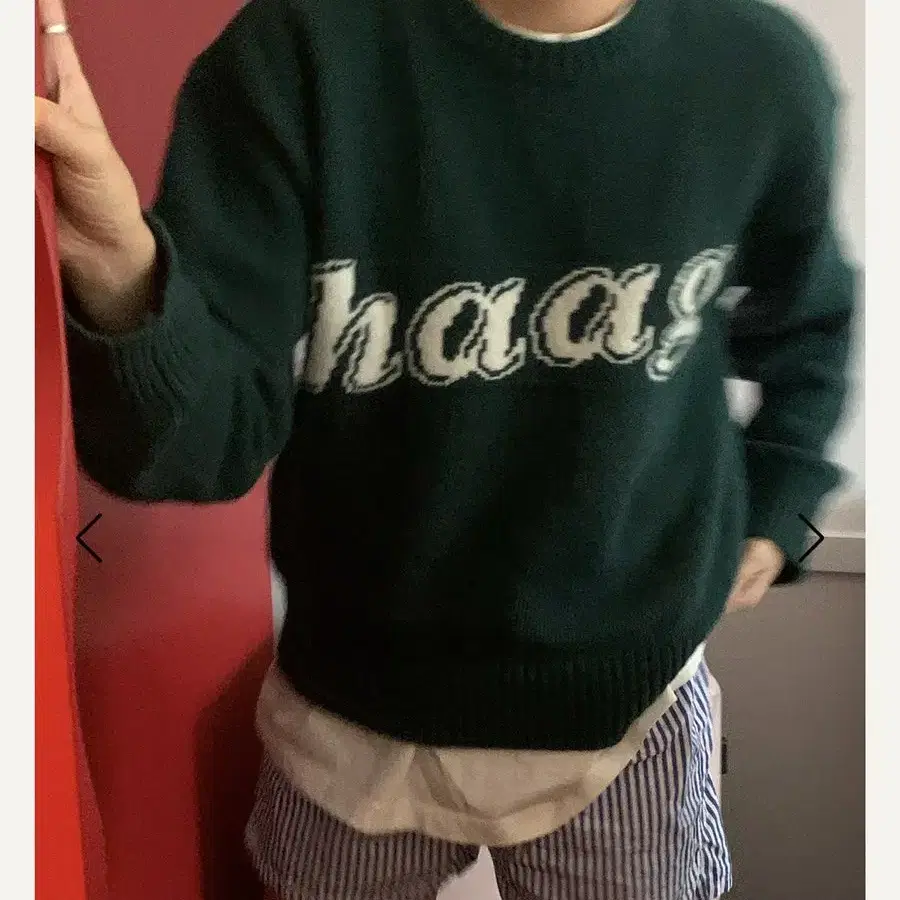 헤이그 스웨터 니트 haag sweater 그린