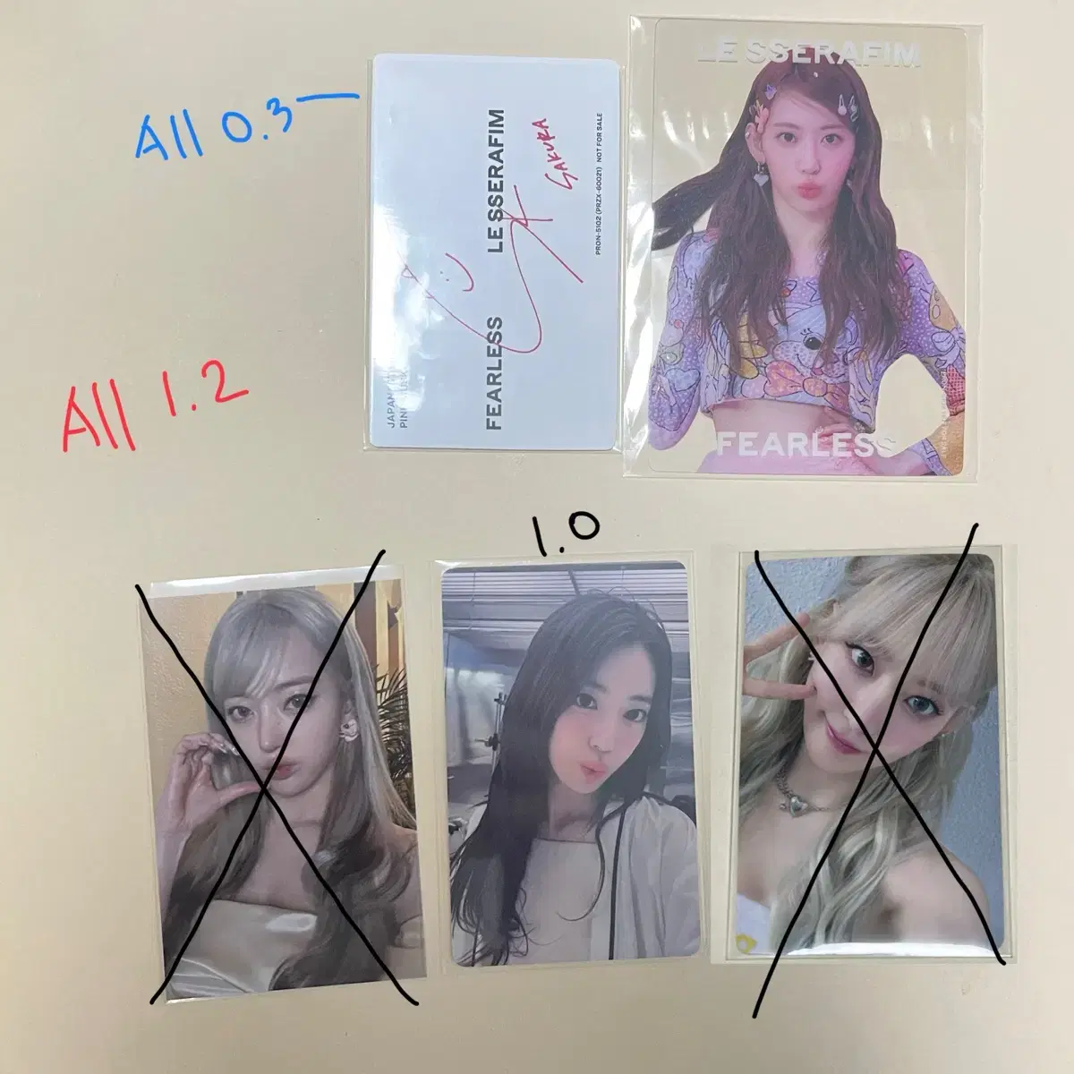 le sserafim sakura broadcast photocard unreleased photocard japan soundwave soundwave yizhiyu albums
